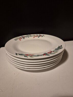ORLY MAISON ART-DECO FLORAL PLATES (SET OF 6)